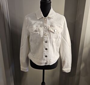 Classic White Denim Jacket